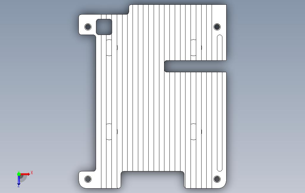 PI4B_Heatsink_STEP_模型图纸免费下载 – 懒石网