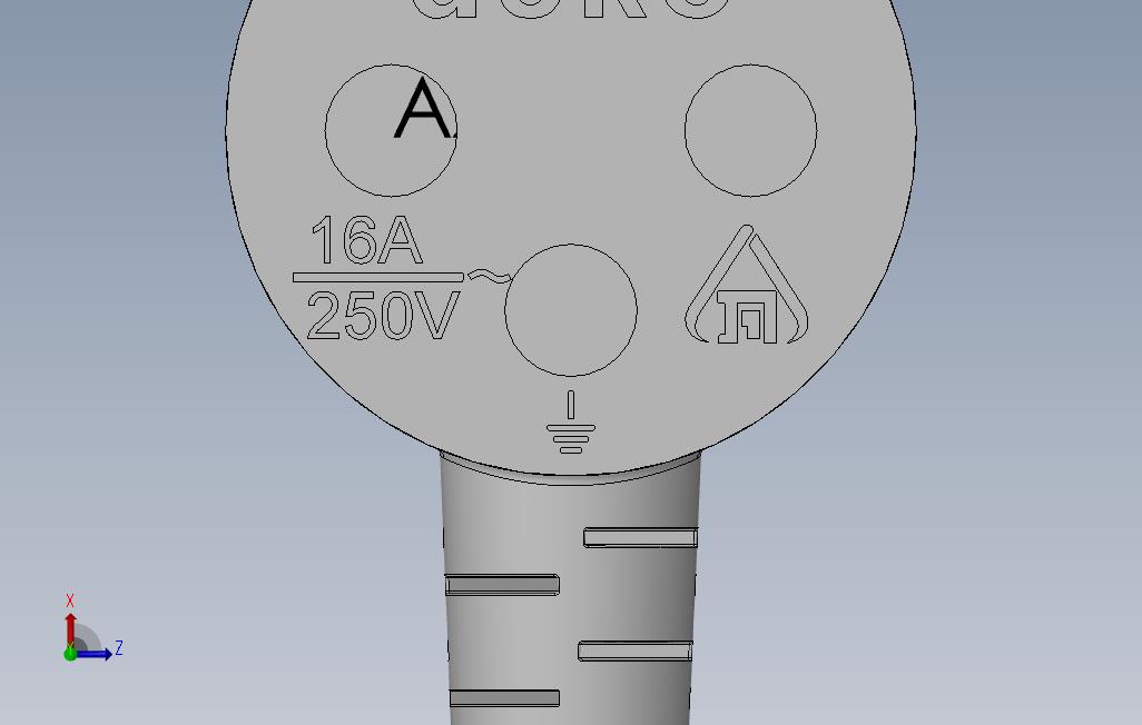 PVC3针插头