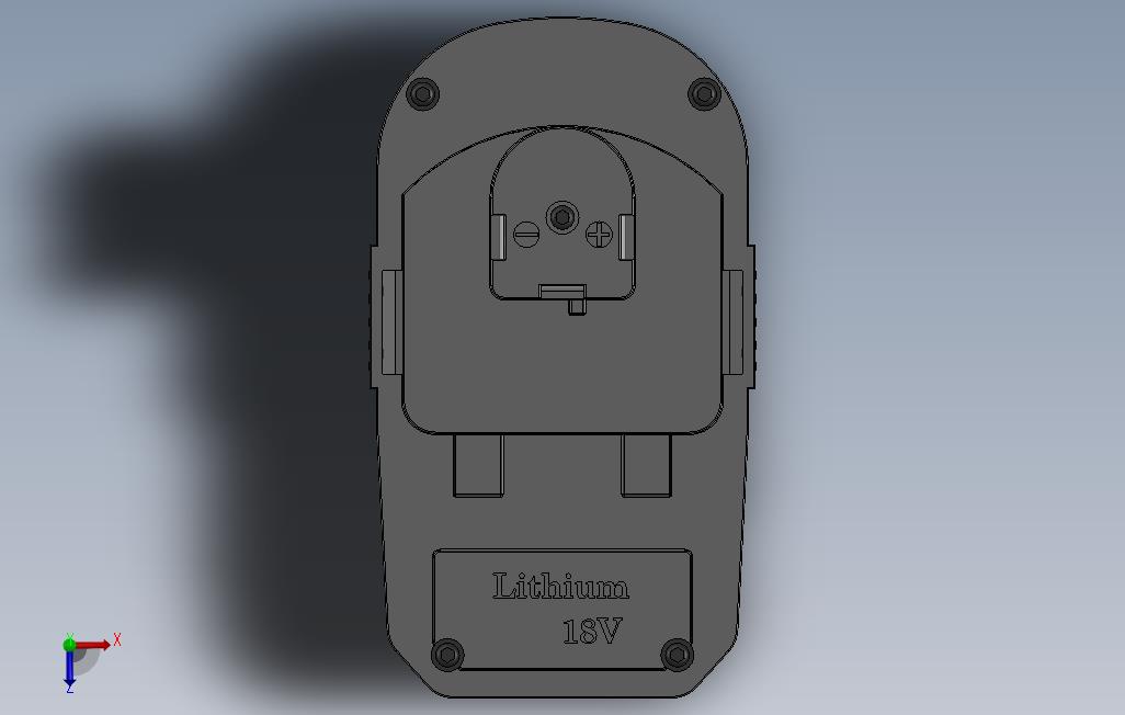 RYOBI电池18V 俯视图