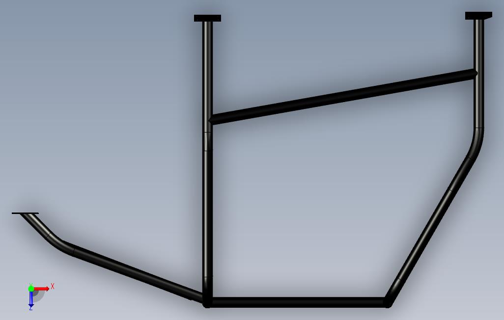 SchmidtGoerke为LeylandMini设计的Rollcage 俯视图