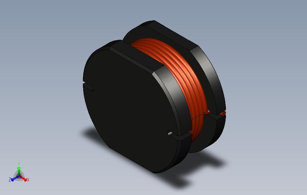 SMD电感器类型CDxx_STEP_模型图纸免费下载 – 懒石网