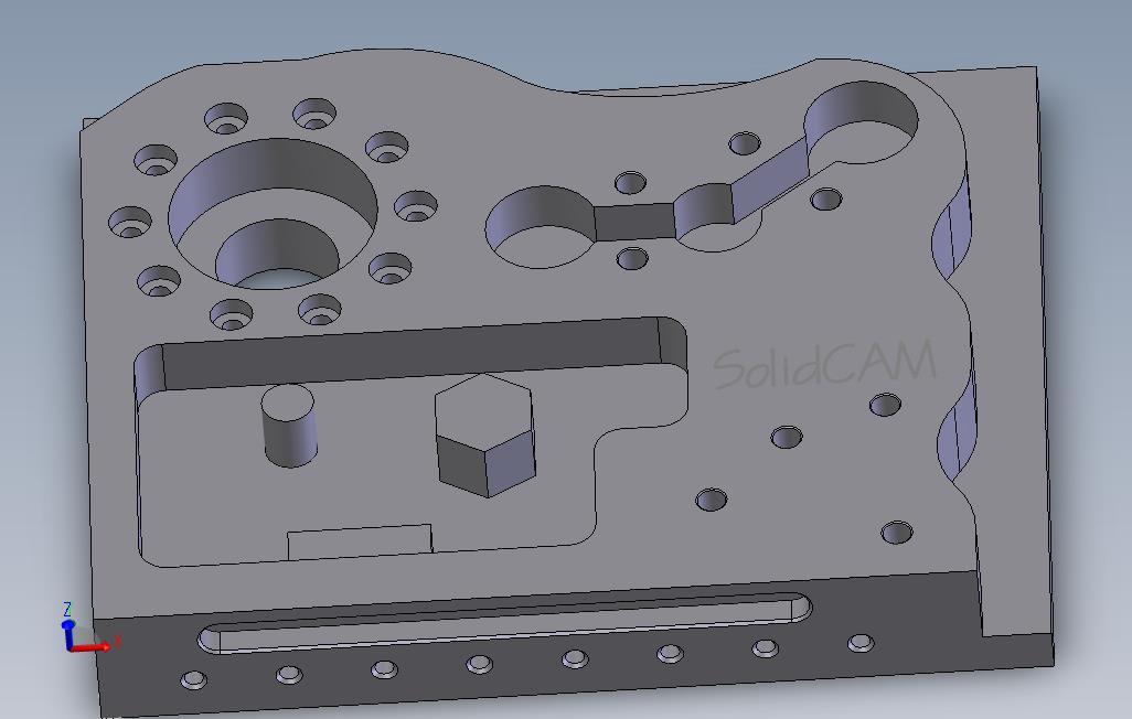SolidCAM二维Freze练习件
