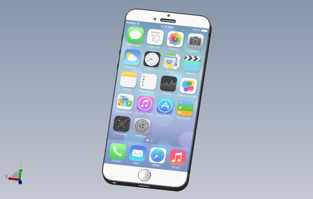 solidworks21的iphone6概念图