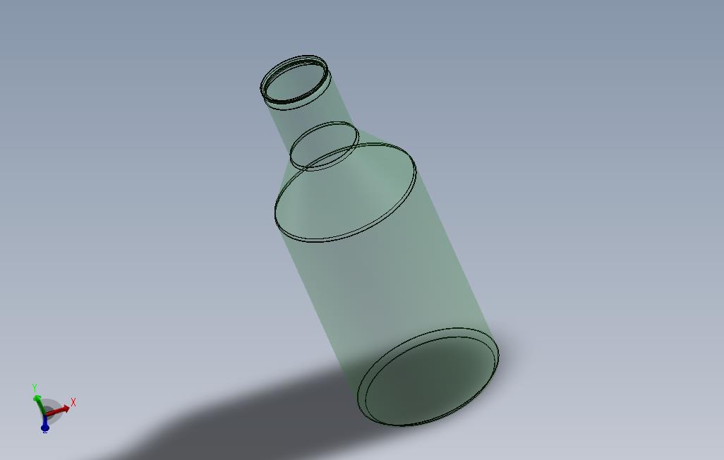 Solidworks213初学者示例。不显眼的瓶子