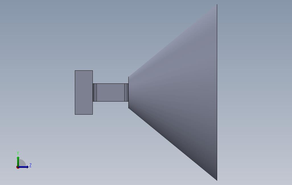 SolidWorks中的仿真实践模型 左侧视图