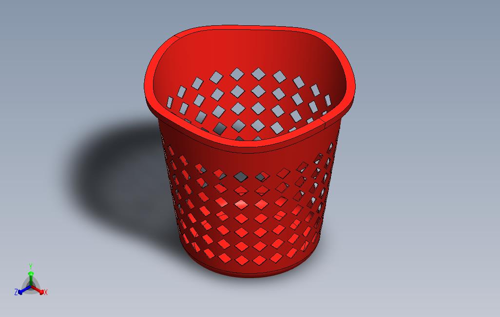 Solidworks塑料篮