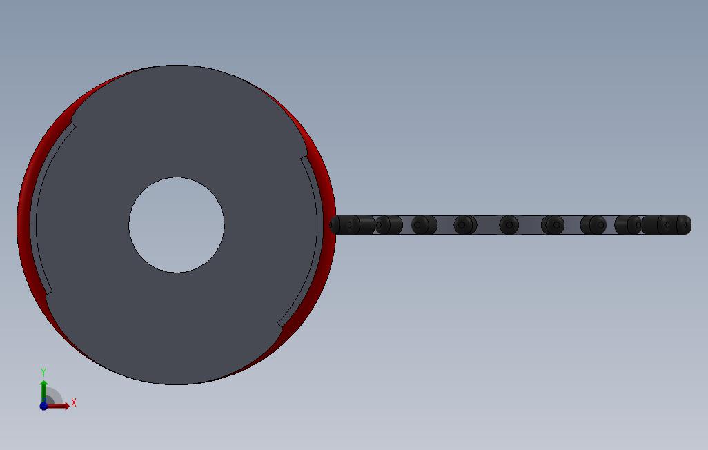 SolidWorks用弧面凸轮分度仪 正面视图