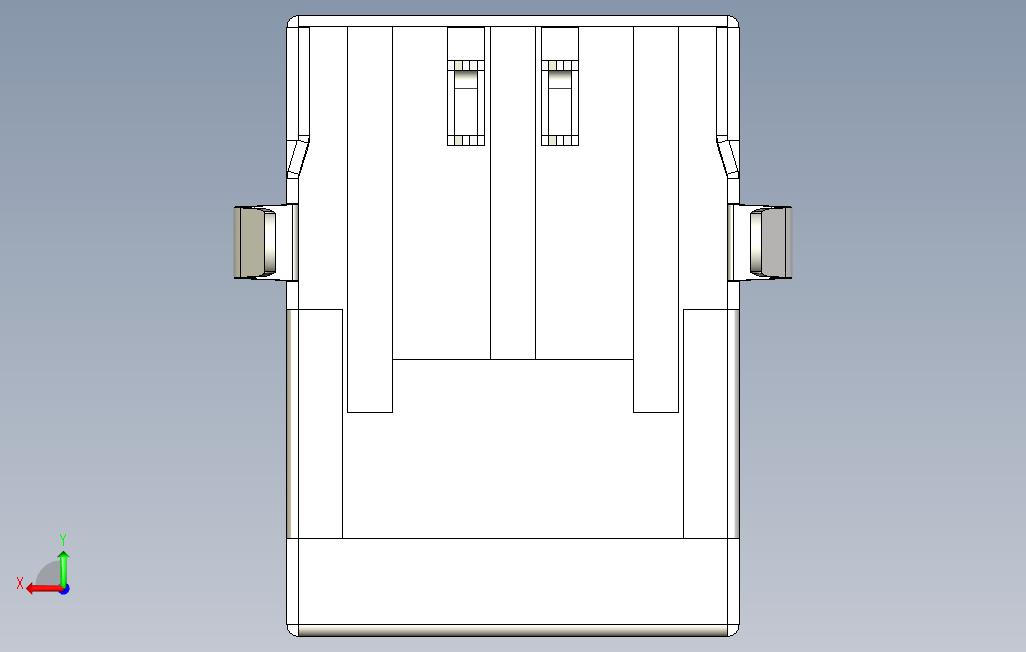 USB-BUSB2.插座连接器4位置通过孔，直角_STEP_模型图纸免费下载 – 懒石网