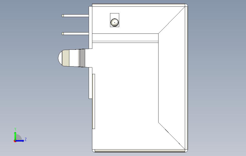 USB-BUSB2.插座连接器4位置通过孔，直角_STEP_模型图纸免费下载 – 懒石网