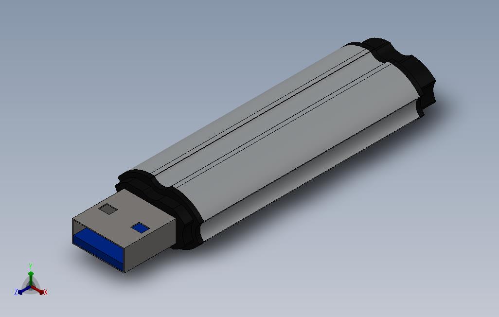 USB3.存储棒32GB_SOLIDWORKS 2012_模型图纸免费下载 – 懒石网