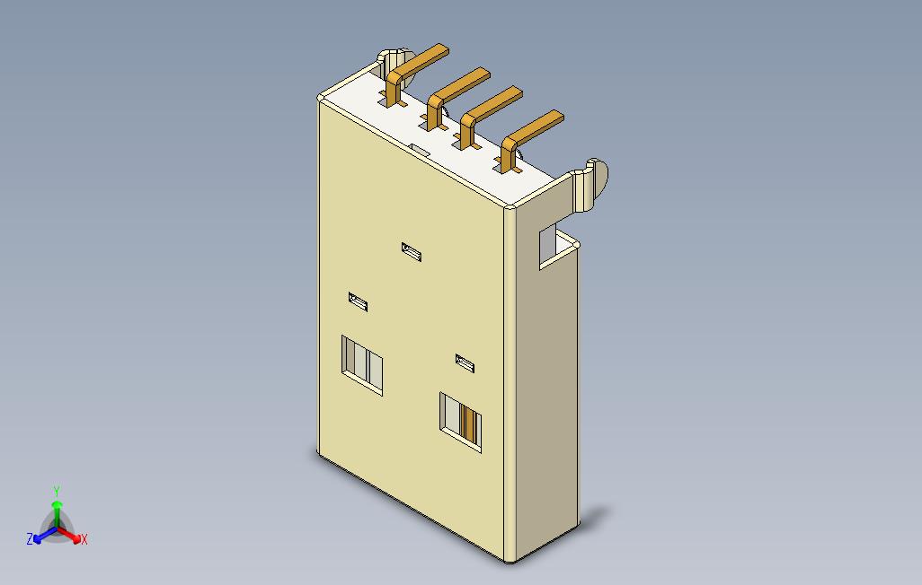 USBA型PCB连接器直角