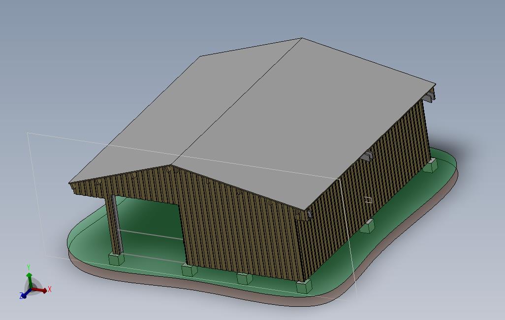 WoodCarport9mx9m
