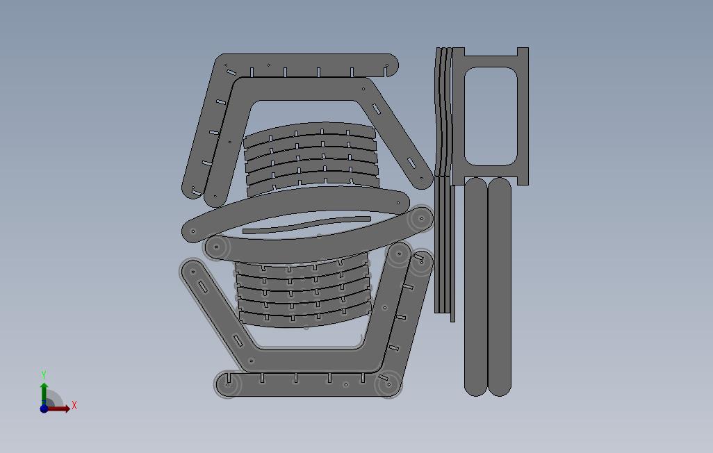 一张胶合板摇椅