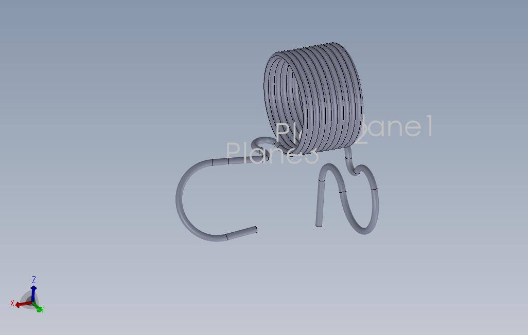 不同方向弯丝线圈示例
