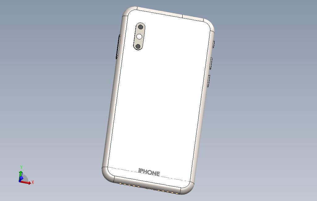 具有精确尺寸的IphoneX
