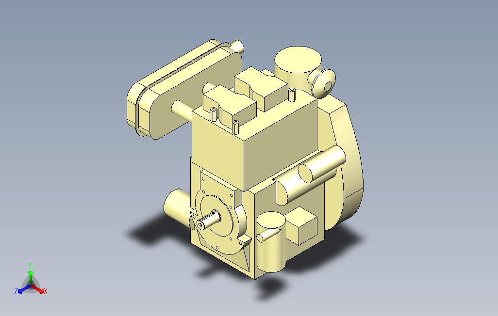 卡玛29公里柴油机F-3D模型