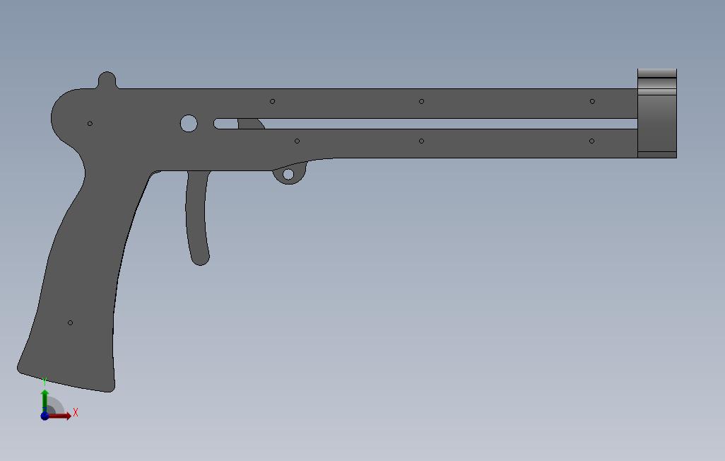吊枪枪枪造型枪。_SOLIDWORKS 2011_模型图纸免费下载 – 懒石网