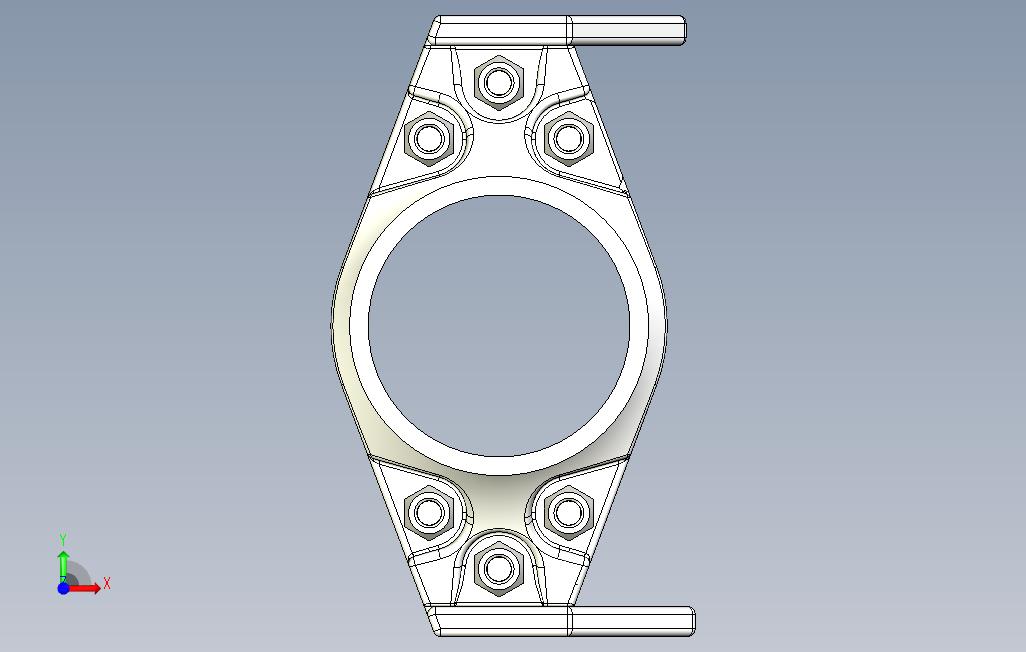 后节用于fsae 正面视图