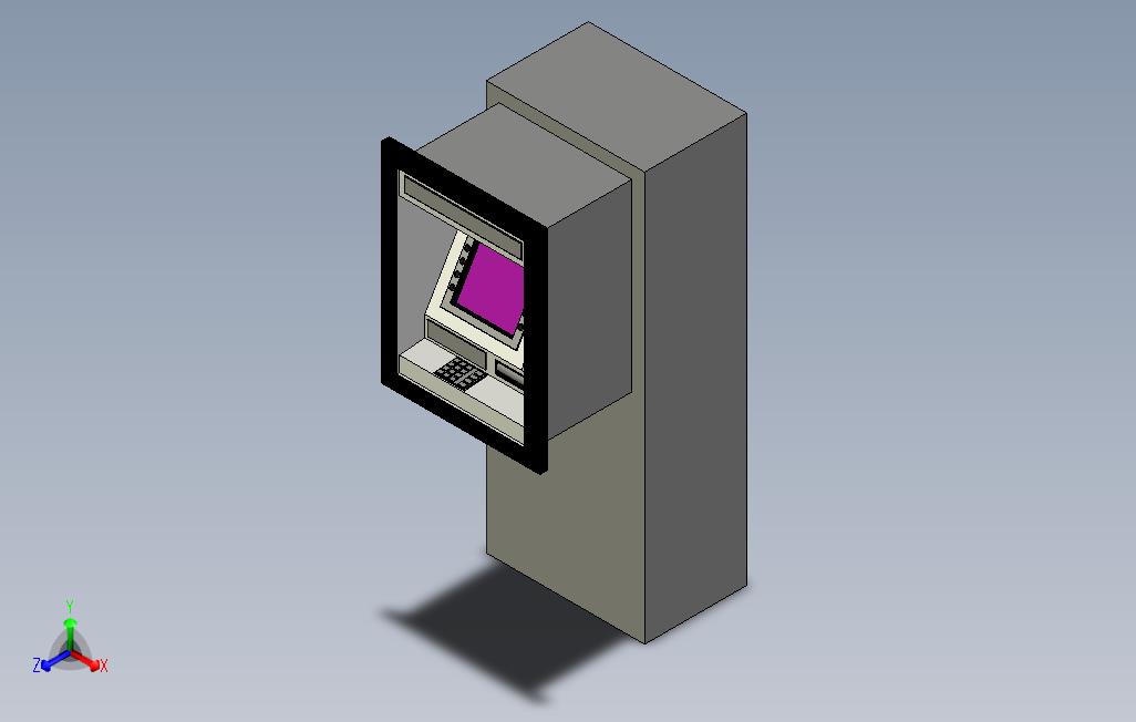 在墙ATM机与安全