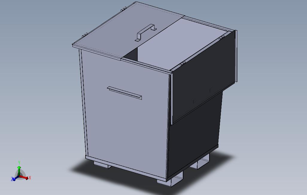 垃圾箱_SOLIDWORKS 2017_模型图纸免费下载 – 懒石网