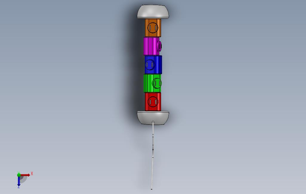 多插座 俯视图