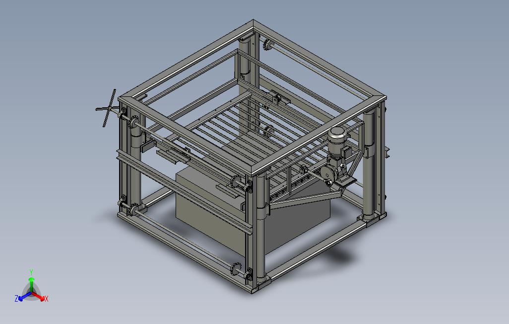 大型数控切割机床3D模型图纸STEP格式