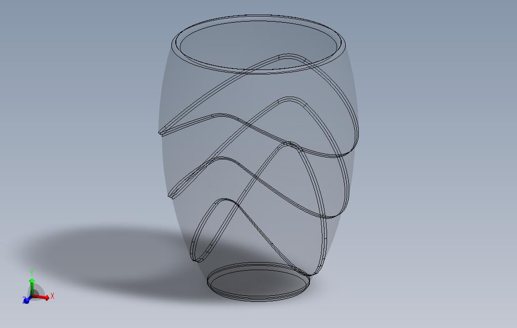 如何建模玻璃花瓶在固体工作BYSOLIDWORKS_EASY_DESIGN。