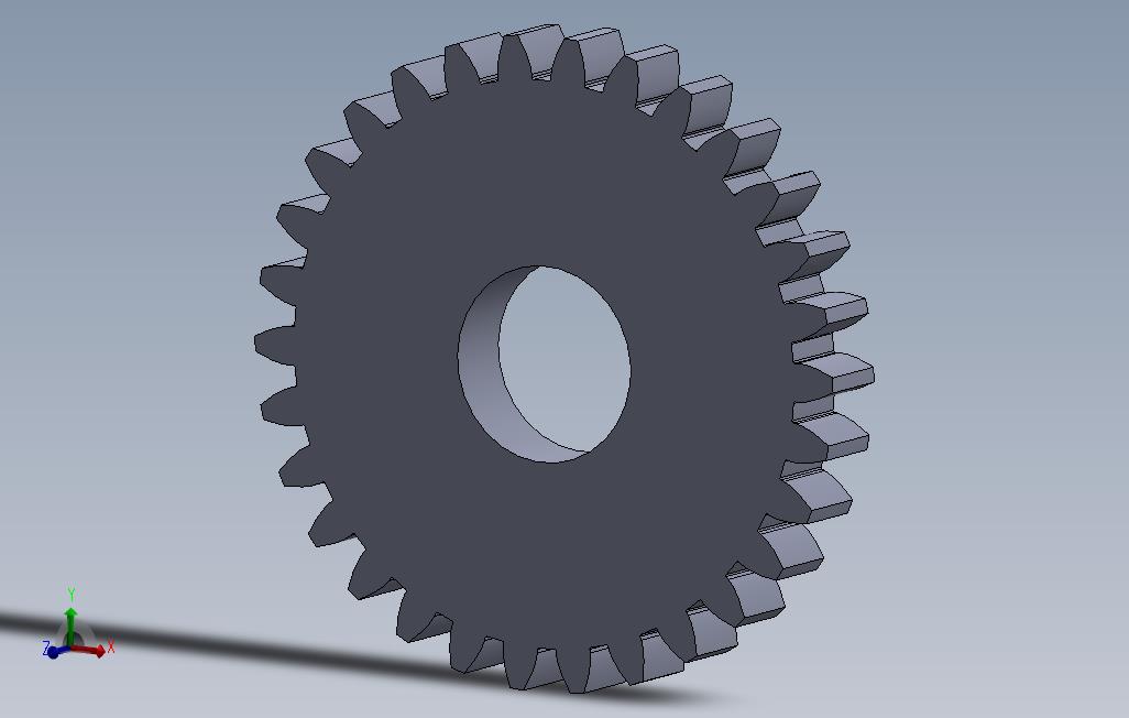 实心工中ISO直齿轮的设计表齿轮设计表SolidWorks