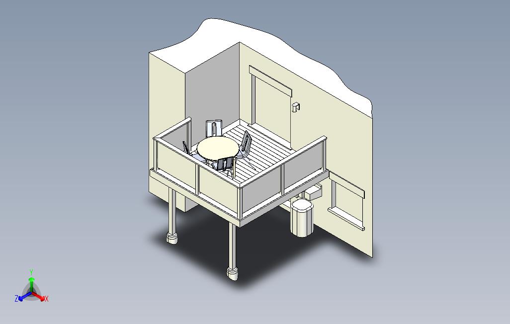 密封防水户外阳台