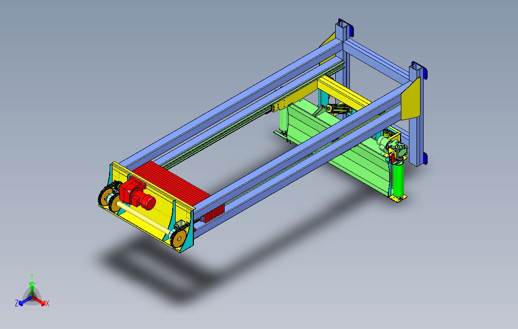 带气动倾斜输送机的链式提升