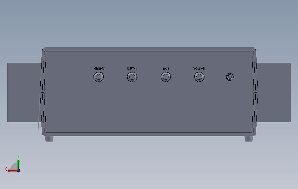 扩音器UNI52X75W 背面视图