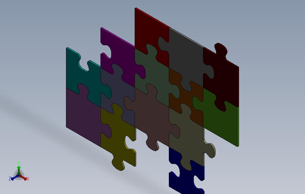 拼图V1_SOLIDWORKS 2014_模型图纸免费下载 – 懒石网
