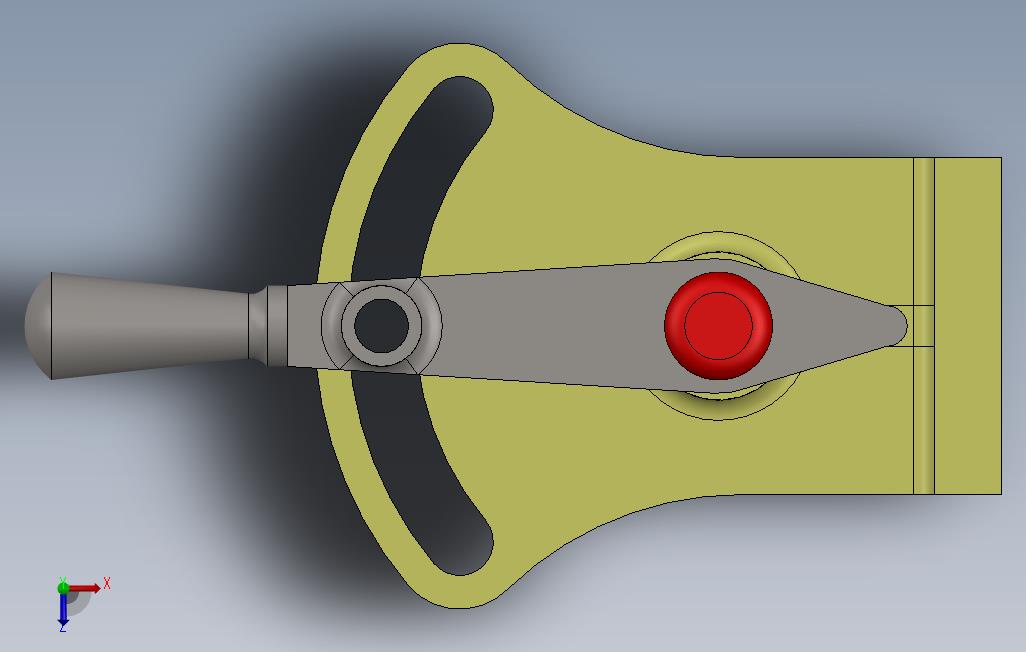 控制手杆 俯视图