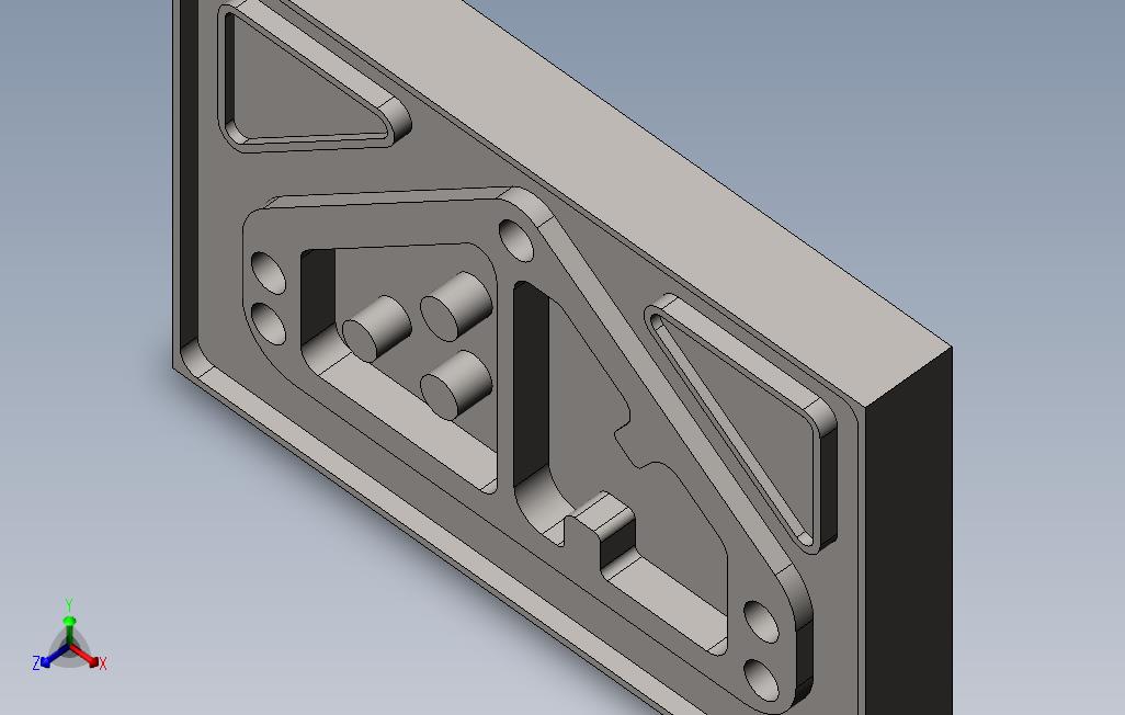 数控铣削训练中的简易板材设计