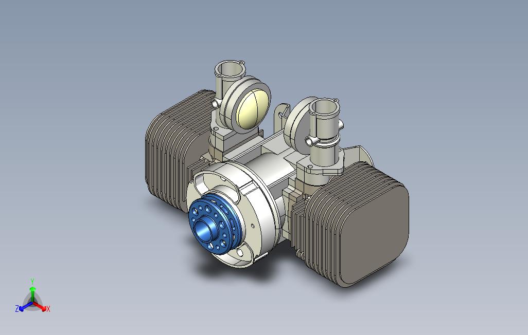 林巴赫L275E-15kW（2hp）空冷2缸发动机