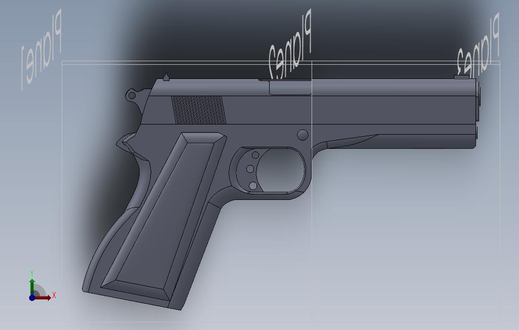 柯尔特1911年 正面视图