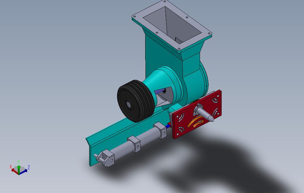 水泥封隔机叶轮壳体