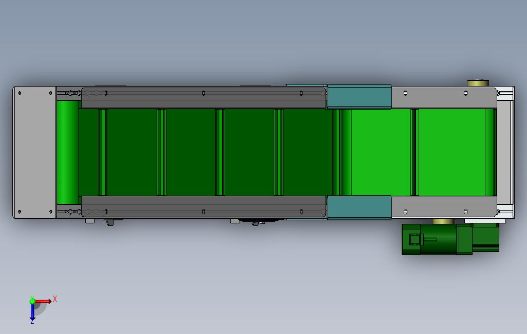 爬坡型皮带输送机3d数模图纸solidworks设计 Solidworks 2015 模型图纸免费下载 懒石网