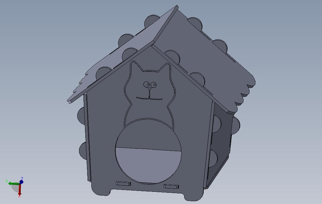 猫家,猫屋,击倒