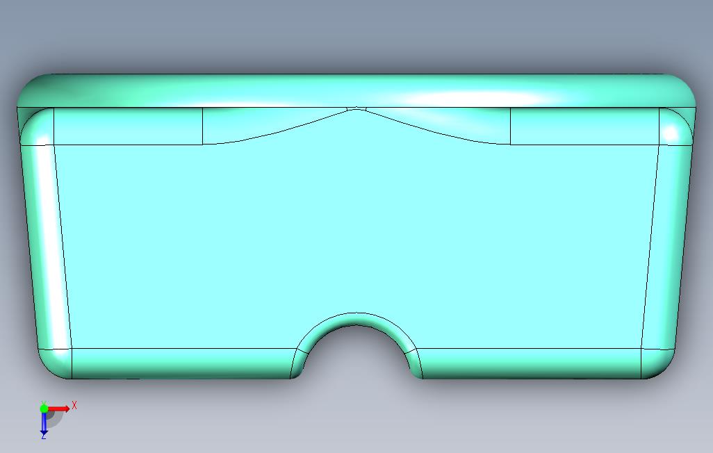 玻璃烟灰缸(烟灰缸玻璃) 俯视图