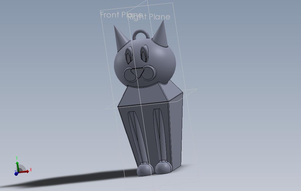 用于3D打印的CAT_SOLIDWORKS 2017_模型图纸免费下载 – 懒石网