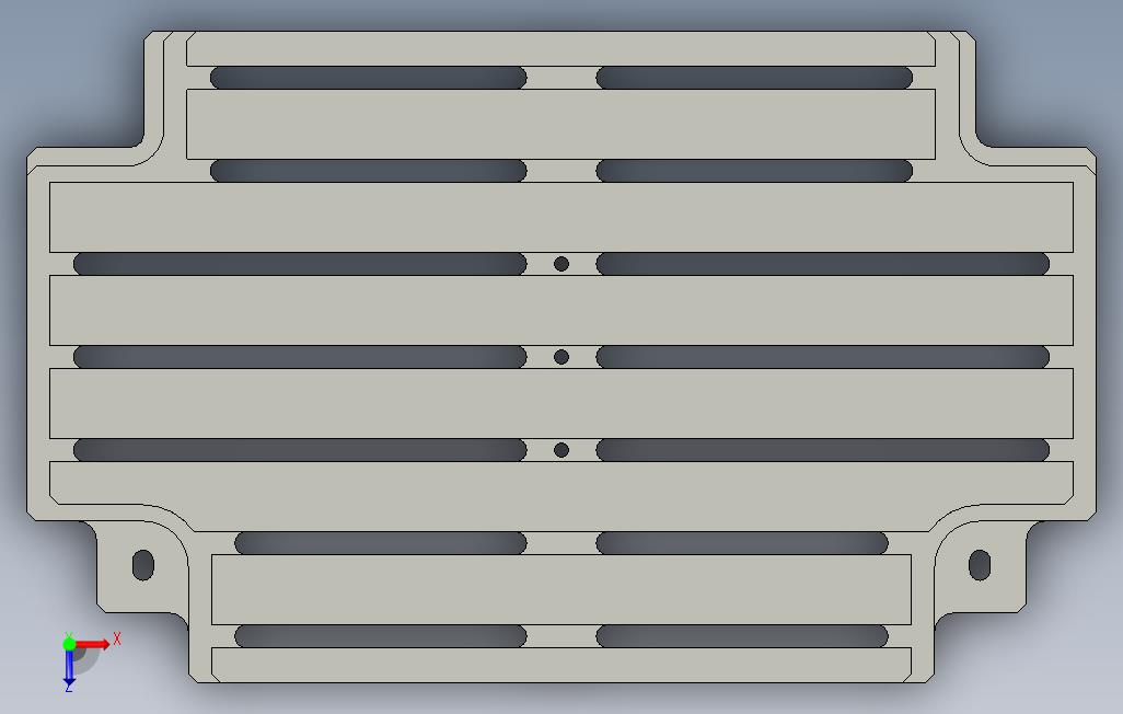 用于MODELAMDX-15的T型槽表 俯视图