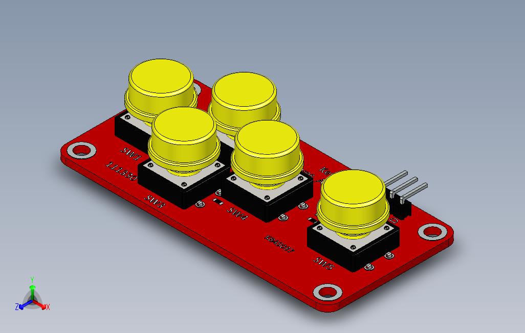 用于Arduino的模拟AD5键键盘模块