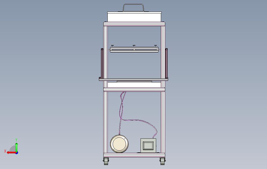 真空成型机 背面视图