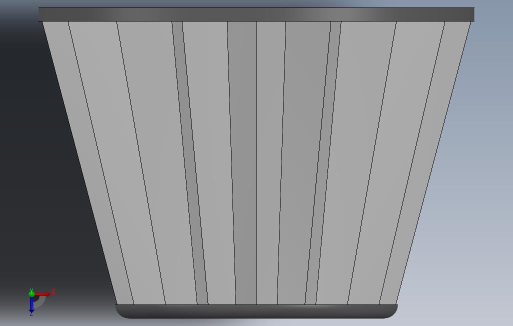 空气过滤器(Solidworks) 俯视图