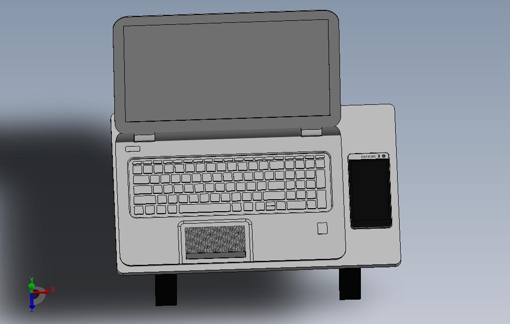 笔记本电脑和htc_SOLIDWORKS 2015_模型图纸免费下载 – 懒石网