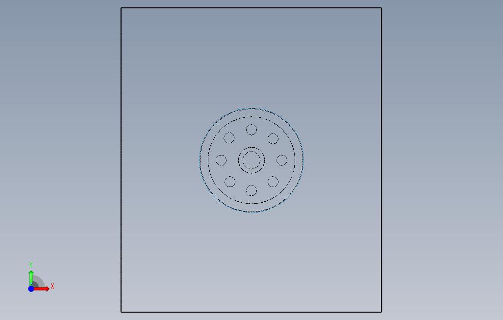 简单金属铸件冒口的优化与设计(完整教程) 正面视图