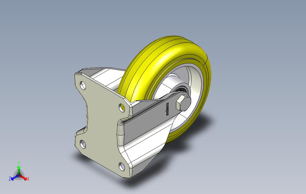 脚轮FTAU125MM固定FORK
