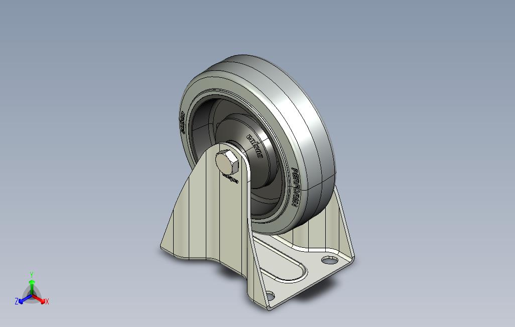 脚轮车轮FPPF125MM固定FORK