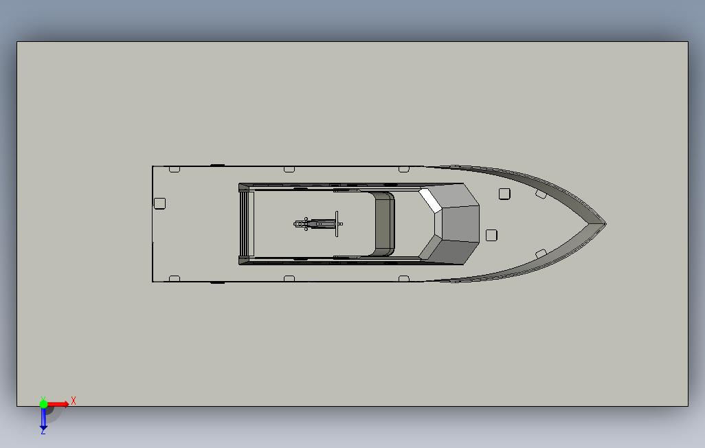船-26米拦截器 俯视图